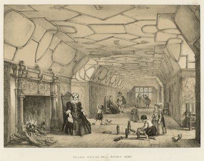 Galleri över hallen, Knowle, Kent av Joseph Nash