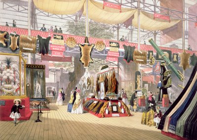 Stor utställning, 1851: Furs Stand, för Dickinson Brothers av Joseph Nash