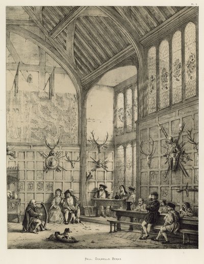 Hall, Ockwells, Berks av Joseph Nash