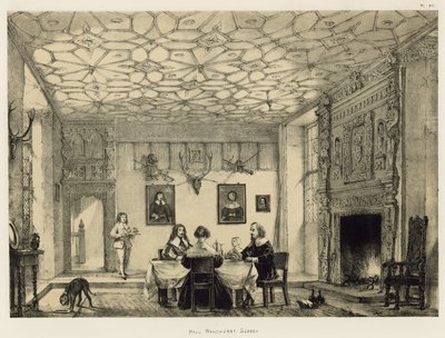 Hall, Wakehurst, Sussex av Joseph Nash