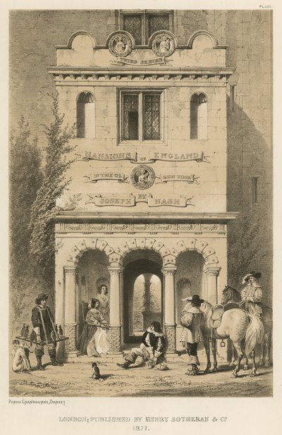 Porch, Cranborne, Dorset av Joseph Nash