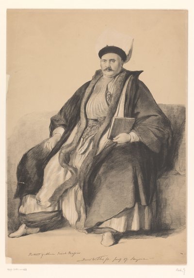 Porträtt av Abram Jacob Messir av Joseph Nash