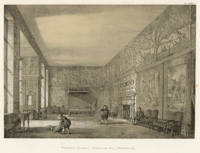 Närvaro kammare, Hardwicke Hall, Derbyshire av Joseph Nash