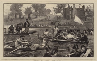 Lördagseftermiddag på Hampton Court av Joseph Nash