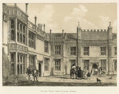 Sutton Place, nära Guildford, Surrey av Joseph Nash