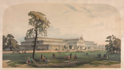 Kristallpalatset, ca. 1850. av Joseph Nash