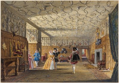 The Hall, Levens, Westmoreland av Joseph Nash