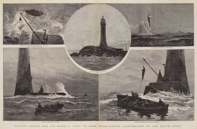 Trinity House and its Work, ett besök i några välkända fyrar på sydkusten av Joseph Nash