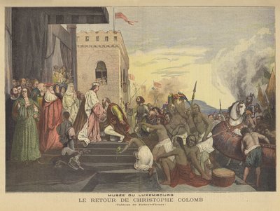 Christopher Columbus återkomst av Joseph Nicolas Robert Fleury