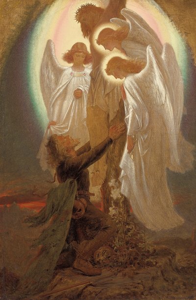 Christian vid foten av korset, av Joseph Noel Paton