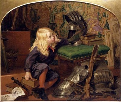 Jag undrar vem som bodde där? (olja på duk) av Joseph Noel Paton