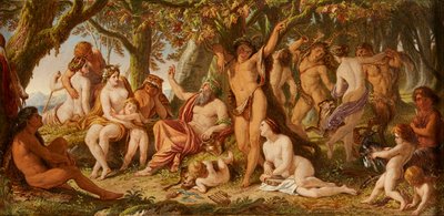 The Song of Silenus (olja på duk) av Joseph Noel Paton