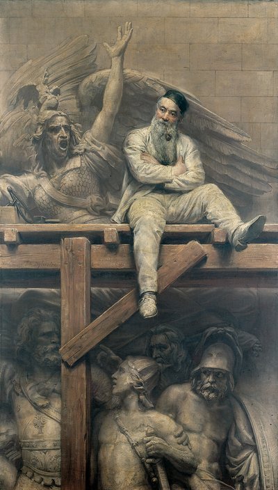 Francois Rude arbetar på Triumfbågen, 1893 av Joseph-Noel Sylvestre