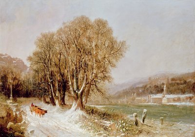 Vid floden Neckar, Heidelberg av Joseph Paul Pettit