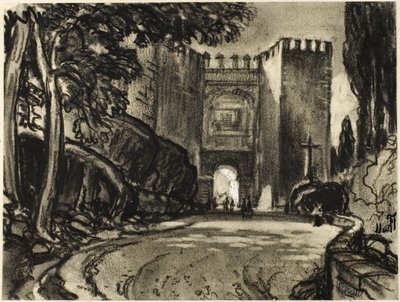 En port till Segovia av Joseph Pennell