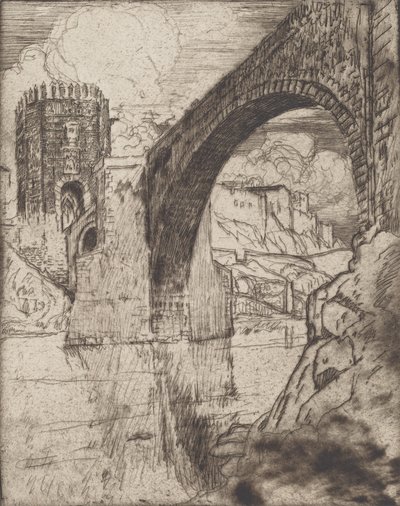 Alcantara-brons båge, 1904. av Joseph Pennell