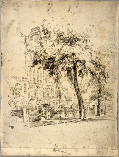Big Tree--Cheyne Walk av Joseph Pennell