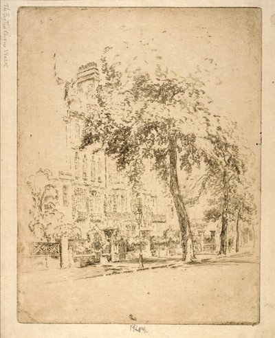 Big Tree--Cheyne Walk av Joseph Pennell