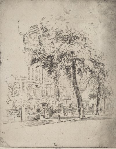 Big Tree, Cheyne Walk, 1906. av Joseph Pennell
