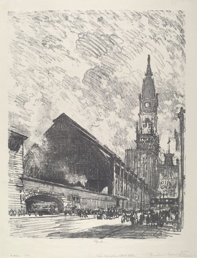 Broad St. Station, 1912. av Joseph Pennell
