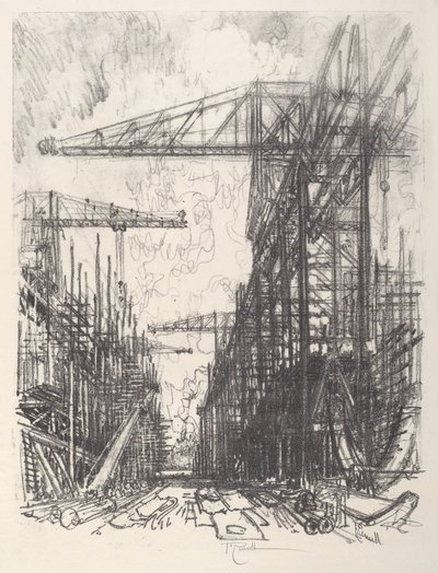 Byggnadsförstörare, No.I, 1917. av Joseph Pennell