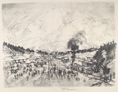 Bygga lägret av Joseph Pennell