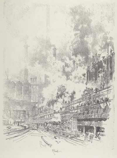 Biprodukter, 1916. av Joseph Pennell