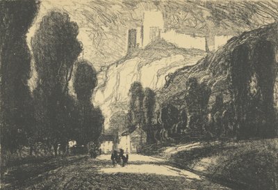 Château Gaillard av Joseph Pennell