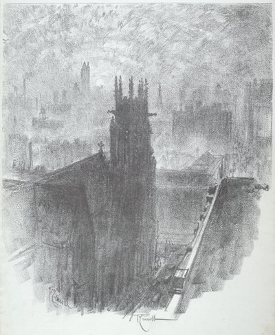 Christ Church, St. Louis, 1919. av Joseph Pennell