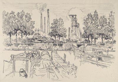 Kolgruvor, Monceau, Frankrike av Joseph Pennell