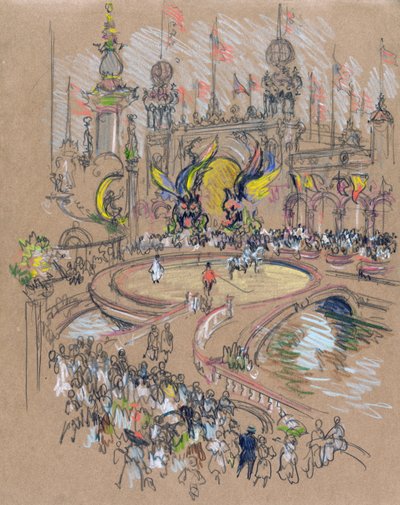 Coney Island av Joseph Pennell