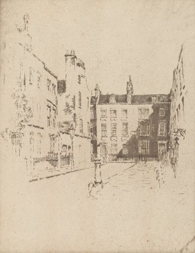 Cowley Street, Westminster, 1906. av Joseph Pennell