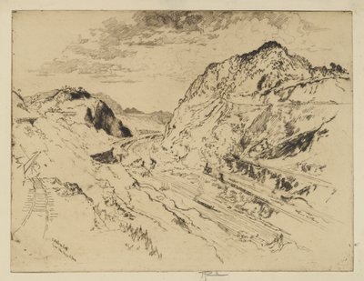 Snake Cut, Panama av Joseph Pennell