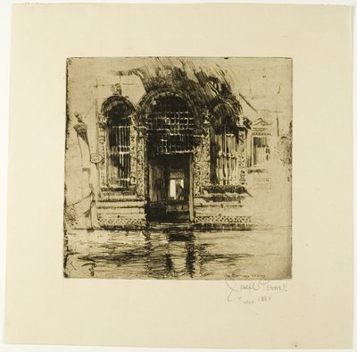 Dörröppning, Venedig av Joseph Pennell