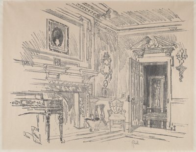 Salong på Cliveden av Joseph Pennell