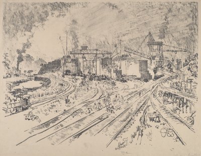 Tidig morgon, Miraflores av Joseph Pennell