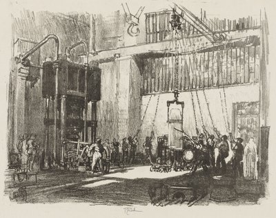 English War Work: Bottling the Big Shell av Joseph Pennell
