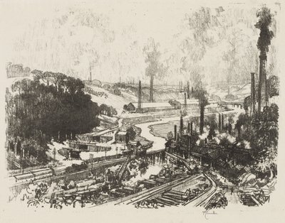 Engelska War Work: Munition Works av Joseph Pennell