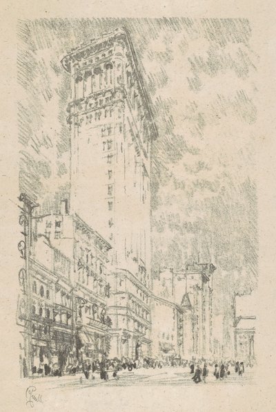Flatiron Building, 1904. av Joseph Pennell