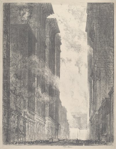 Fourth Avenue, 1910. av Joseph Pennell