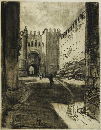 Gateway, Segovia av Joseph Pennell