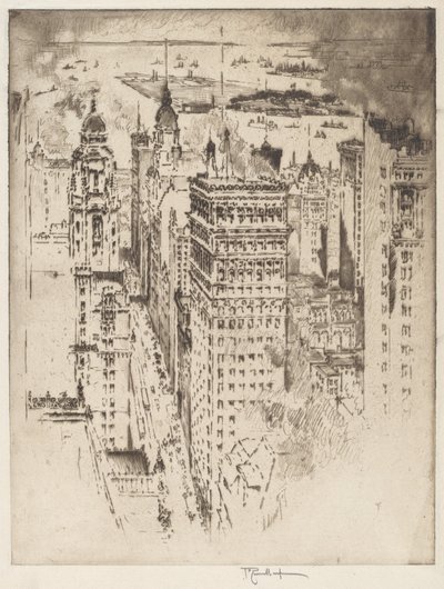 Golden Cornice, No.II av Joseph Pennell