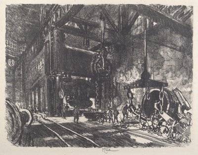 I Brobdingnags land, Armor Plate Bending Press av Joseph Pennell