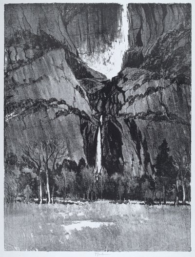 Lower Falls, Yosemite av Joseph Pennell
