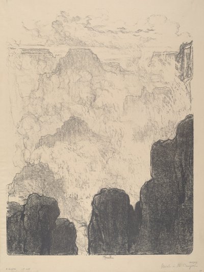 Mists in the Canyon, No.II, 1912. av Joseph Pennell