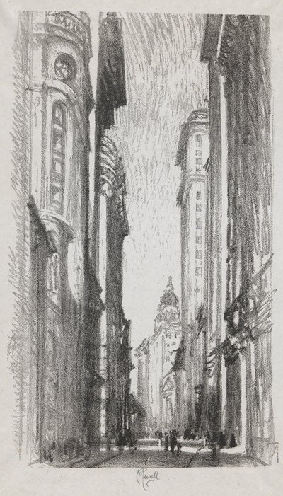 Nassau Street, #5 i Iconophie Club Collection av Joseph Pennell