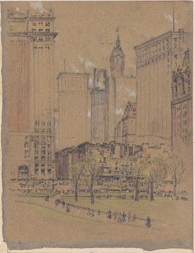 New York, det gamla och det nya av Joseph Pennell