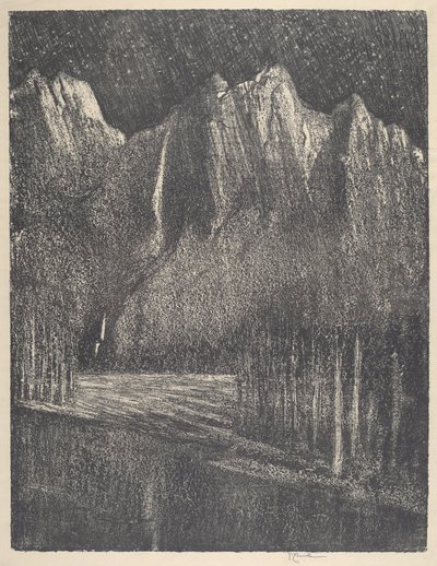Natt i Yosemite, 1912. av Joseph Pennell