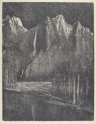 Natt i Yosemite, 1912. av Joseph Pennell