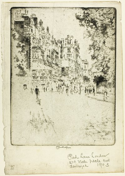 Park Lane av Joseph Pennell